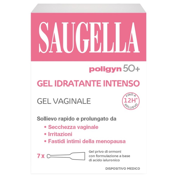 Saugella Poligyn Gel Idratante Intenso 7 Tubetti Monodose da 4 ml