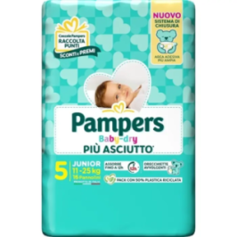 Pampers Baby Dry Junior 16pz - Sicurezza e Comfort per il tuo Bambino