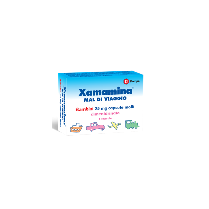 Xamamina Bambini 25 mg Capsule Molli 6 Capsule