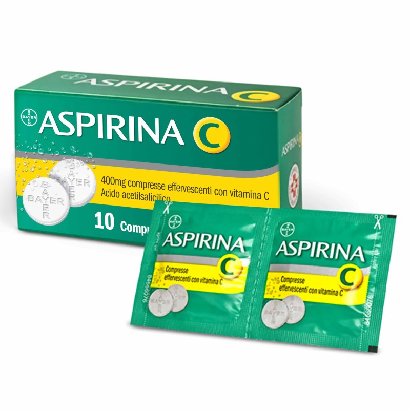 Aspirina C Compresse Effervescenti 400 mg 10 pz | FarmaLùmina