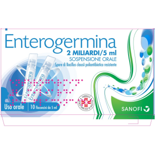 Enterogermina Sospensione Orale 10 flaconcini 5 ml | FarmaLùmina