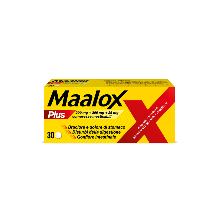 Maalox Plus Compresse Masticabili 30 pz