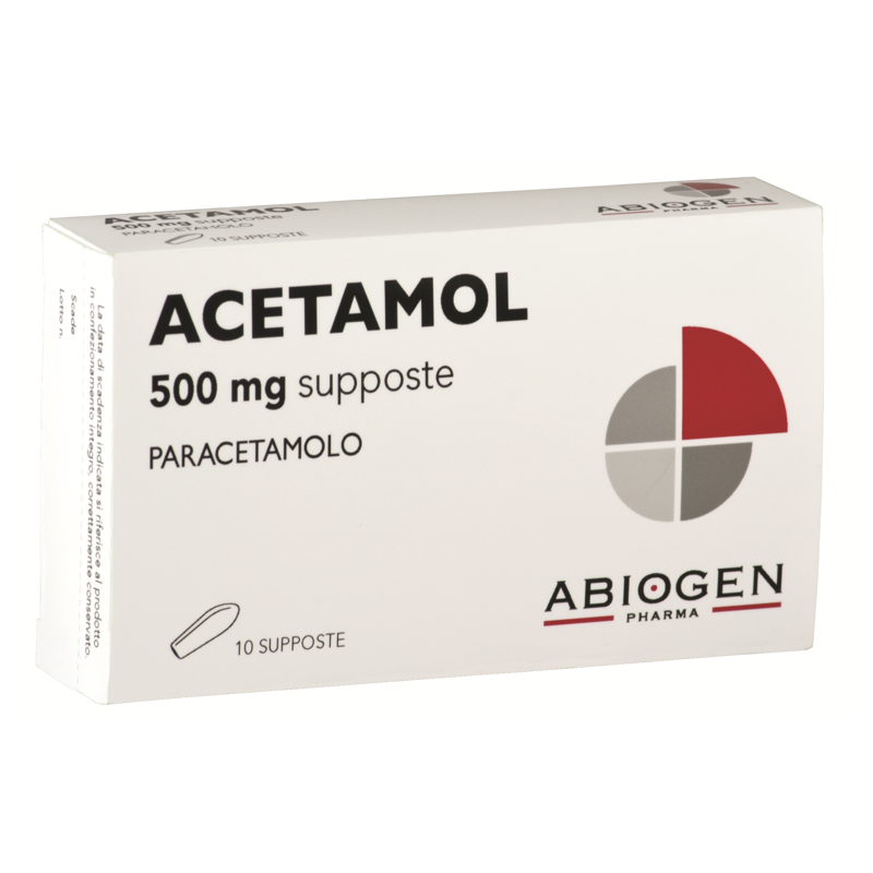 Acetamol 500 mg Supposte 10 pz | FarmaLùmina