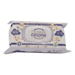 Dermacotone Salviettine Bimbi Talco | 72 Pezzi - Delicatezza per Neona