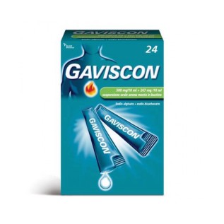 Gaviscon Sospensione Orale Aroma Menta 24 pz | FarmaLùmina