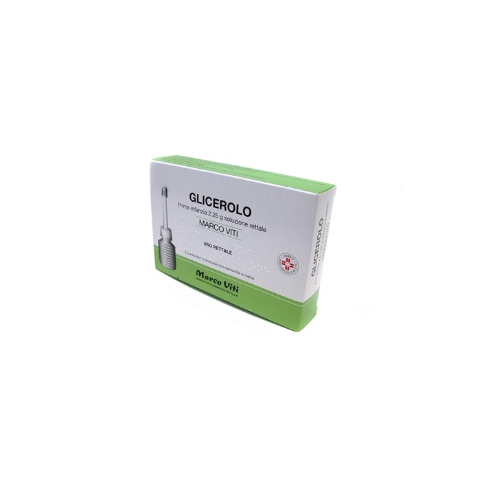 Marco Viti Prima Infanzia Glicerolo Soluzione Rettale 2,25 g 6 Contenitori Monodose