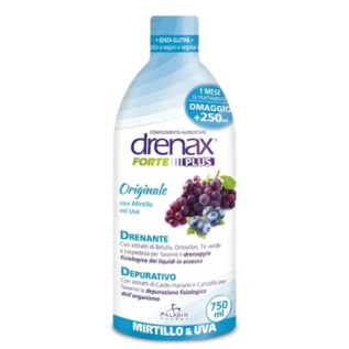 Drenax Forte Plus Mirtillo e Uva - Integratore Alimentare
