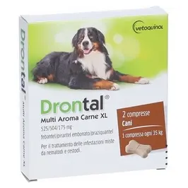 DRONTAL Multi Aroma Carne XL per Cani - Antielmintico Efficace