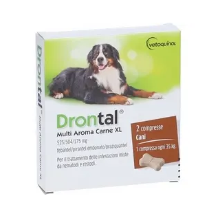DRONTAL Multi Aroma Carne XL per Cani - Antielmintico Efficace