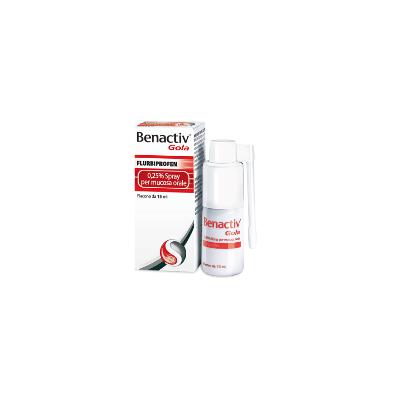 Benactiv Gola Spray per Mucosa Orale 15 ml | FarmaLùmina