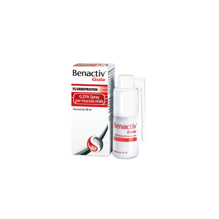 Benactiv Gola Spray per Mucosa Orale 15 ml
