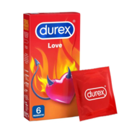 Durex Love 6pz - Profilattici Lubrificati in Lattice Naturale