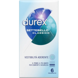 Durex Settebello Classico 6pz - Preservativi Extra Lubrificati