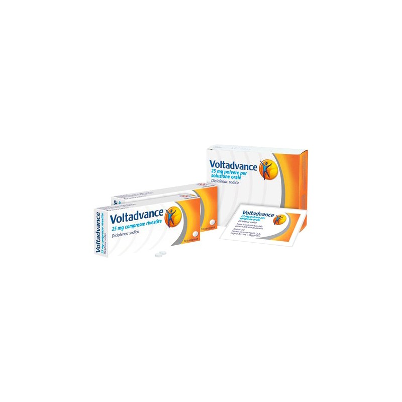 Voltadvance Compresse Rivestite con Film 25 mg 10 pz | FarmaLùmina