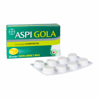 Aspi Gola Pastiglia Gusto Miele Limone 16 pz | FarmaLùmina