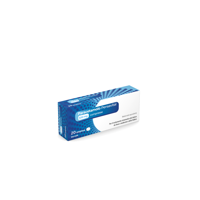 Paracetamolo 500 mg 20 pz | FarmaLùmina