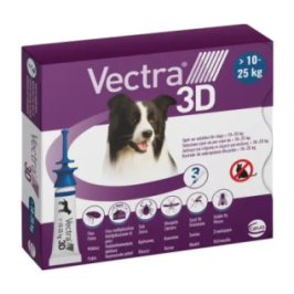Acquista VECTRA 3D 3 Pipette Antiparassitario per Cani 10-25 kg - Ceva