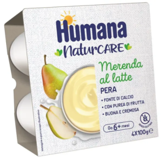 HUMANA Merenda Pera 100g - Nutrimento per i tuoi piccoli