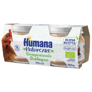 Humana Omogeneizzato Pollo Biologico | 2 Pezzi 80 g