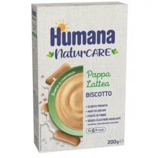 Humana Pappa Lattea Biscotto 200g - Alimento per Infanzia