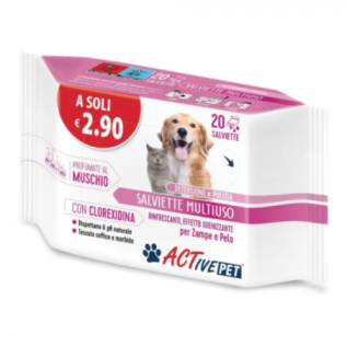Active PET Salviette CLX - Igiene e Pulizia per Cani e Gatti