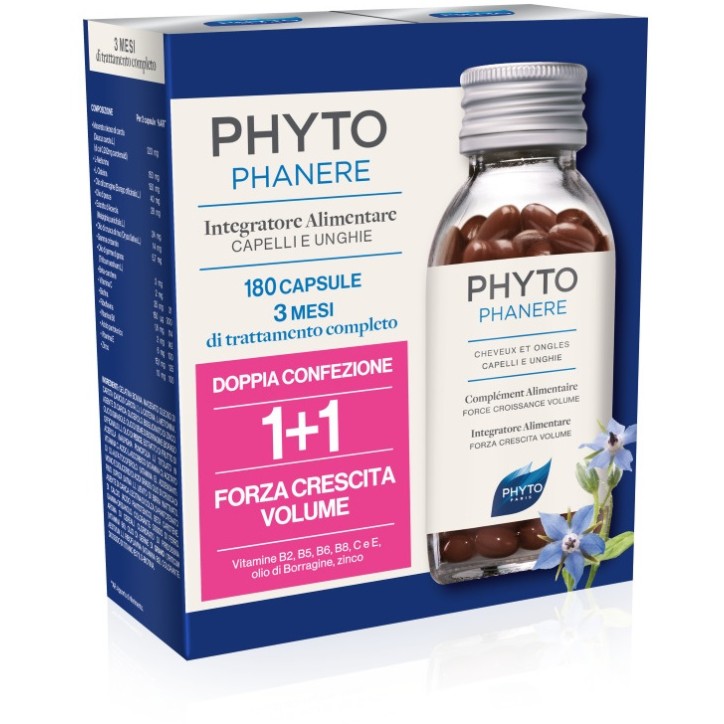 Phyto Paris Phytophanère Integratore Alimentare Capelli/Unghie 90+90 capsule