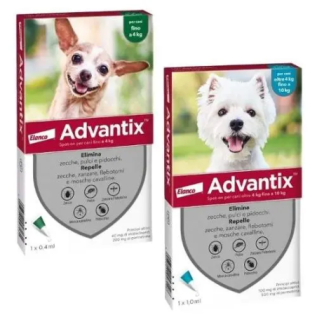 ADVANTIX SPOT ON 0-4KG - Repellente e Trattamento per Cani