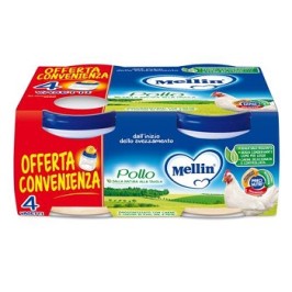 Mellin Omogeneizzato Pollo 4 x 80 g | FarmaLùmina
