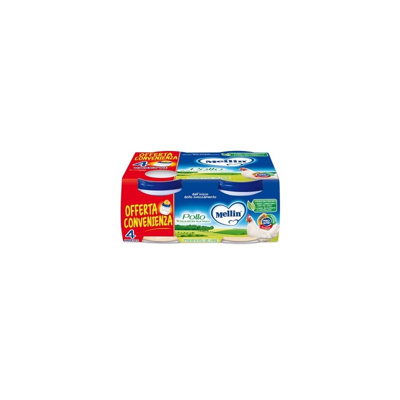 Mellin Omogeneizzato Pollo 4 x 80 g | FarmaLùmina