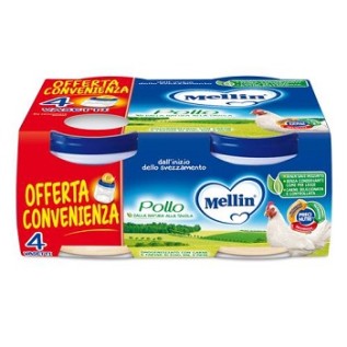 Mellin Omogeneizzato Pollo 4 x 80 g | FarmaLùmina