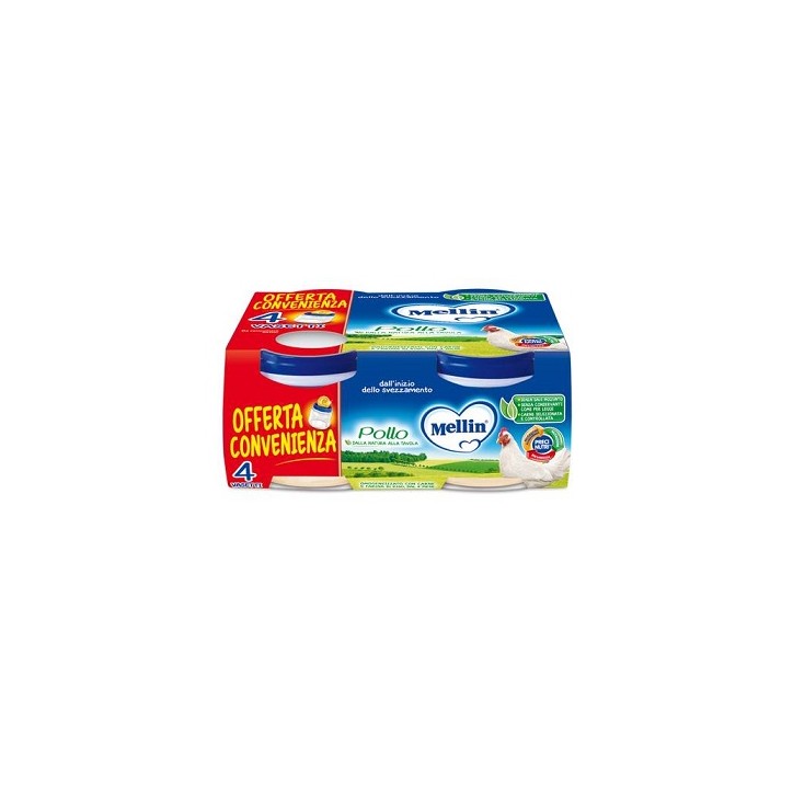 Mellin Omogeneizzato Pollo 4 x 80 g