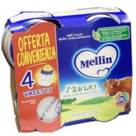 Mellin Omogeneizzato Manzo 4 x 80 g | FarmaLùmina