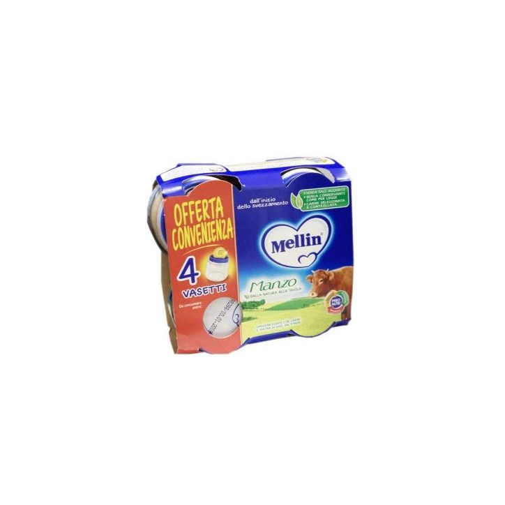 Mellin Omogeneizzato Manzo 4 x 80 g