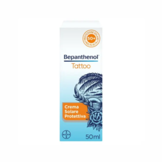 Bepanthenol Tattoo Crema Solare SPF50+ - Protezione e Idratazione per
