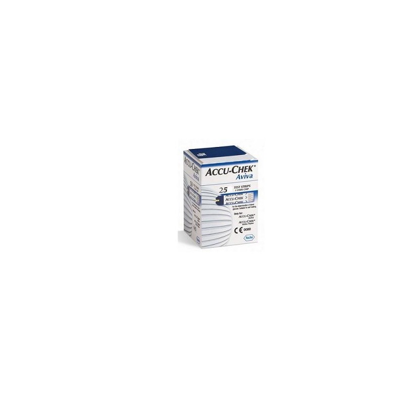 Accu-Chek Aviva Striscia Misurazione Glicemia 25 pz | FarmaLùmina
