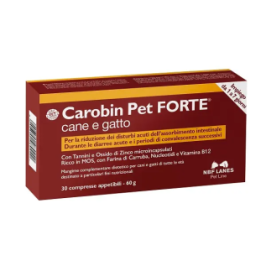 CAROBIN PET FORTE 30CPR - Mangime Complementare per Cani e Gatti