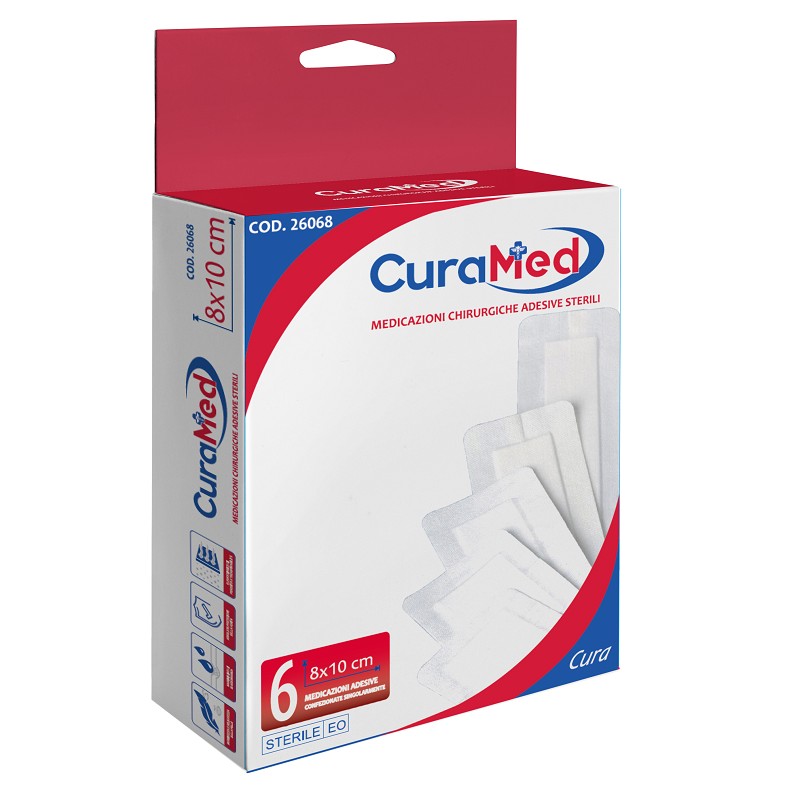 Cura Farma Medicazione Garza Cura 8x10 cm 6 pz | FarmaLùmina