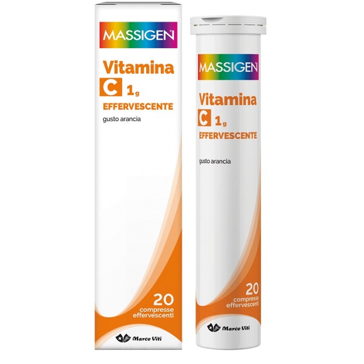 Massigen Vitamina C 1 g Effervescente 20 compresse