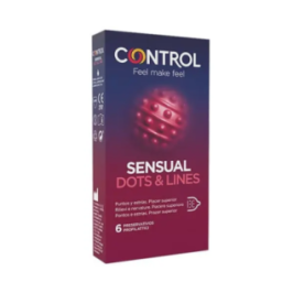 Control Sensual Dots & Lines - Preservativi per Maggiore Stimolazione