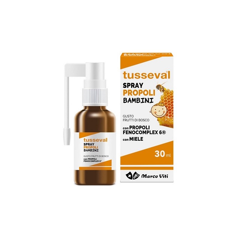 Tusseval Gola Propoli Spray per Bambini 30 ml | FarmaLùmina