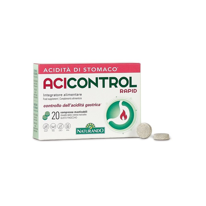 Naturando Acicontrol Rapid 20 Compresse