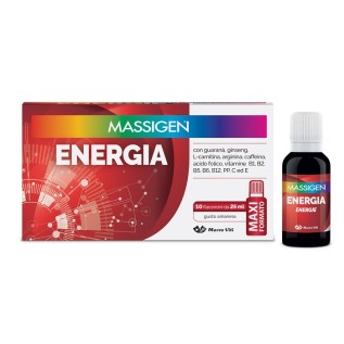 Massigen Energia 10 flaconi da 25 ml | FarmaLùmina