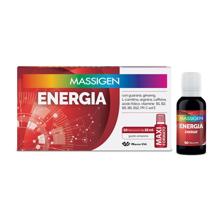 Massigen Energia 10 Flaconi da 25 ml