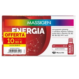 Massigen Energia 10 flaconi da 25 ml | FarmaLùmina