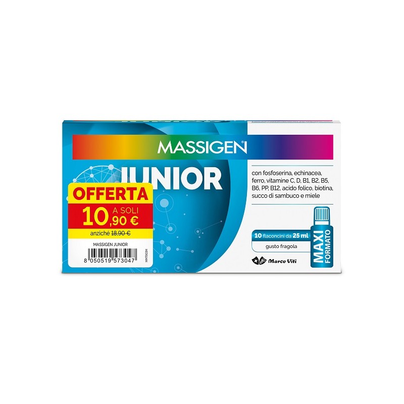 Massigen Junior 10 flaconcini da 25 ml | FarmaLùmina
