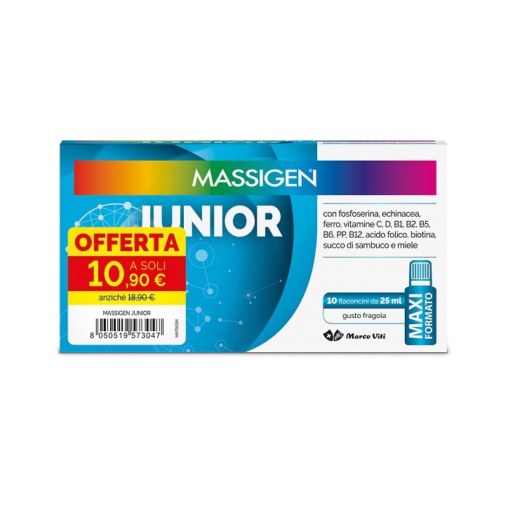 Massigen Junior 10 Flaconcini da 25 ml
