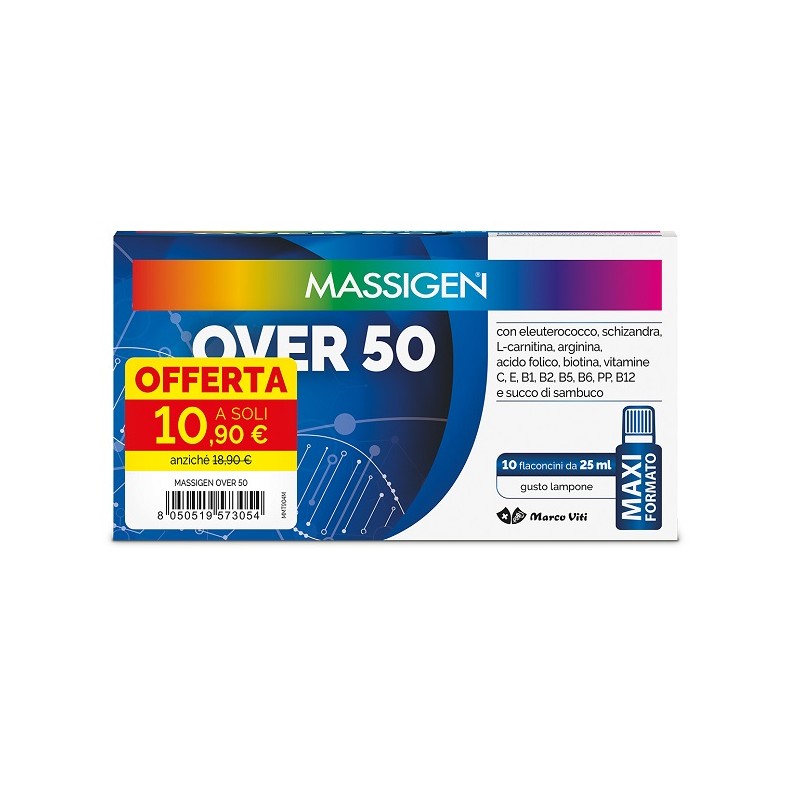 Massigen Over 50 10 flaconi da 25 ml | FarmaLùmina