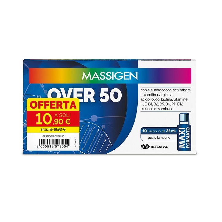 Massigen Over 50 10 Flaconcini da 25 ml