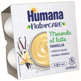 Humana Merenda Vaniglia 4 vasetti 100 g | FarmaLùmina