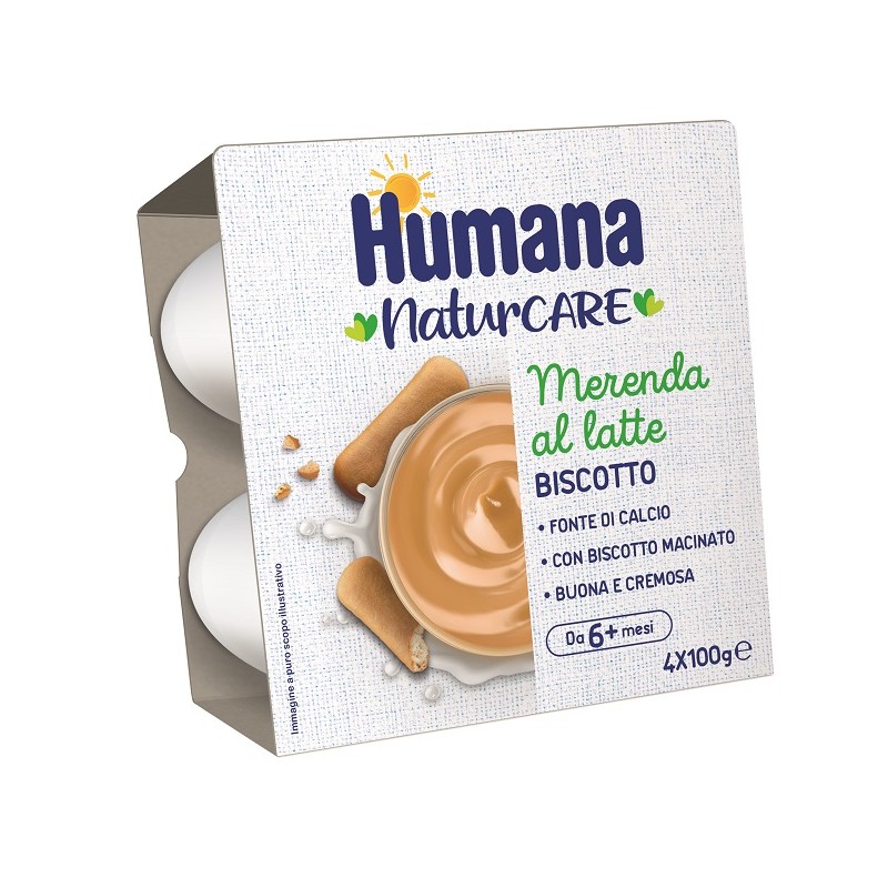 Humana Merenda Latte Biscotto 400 g | FarmaLùmina